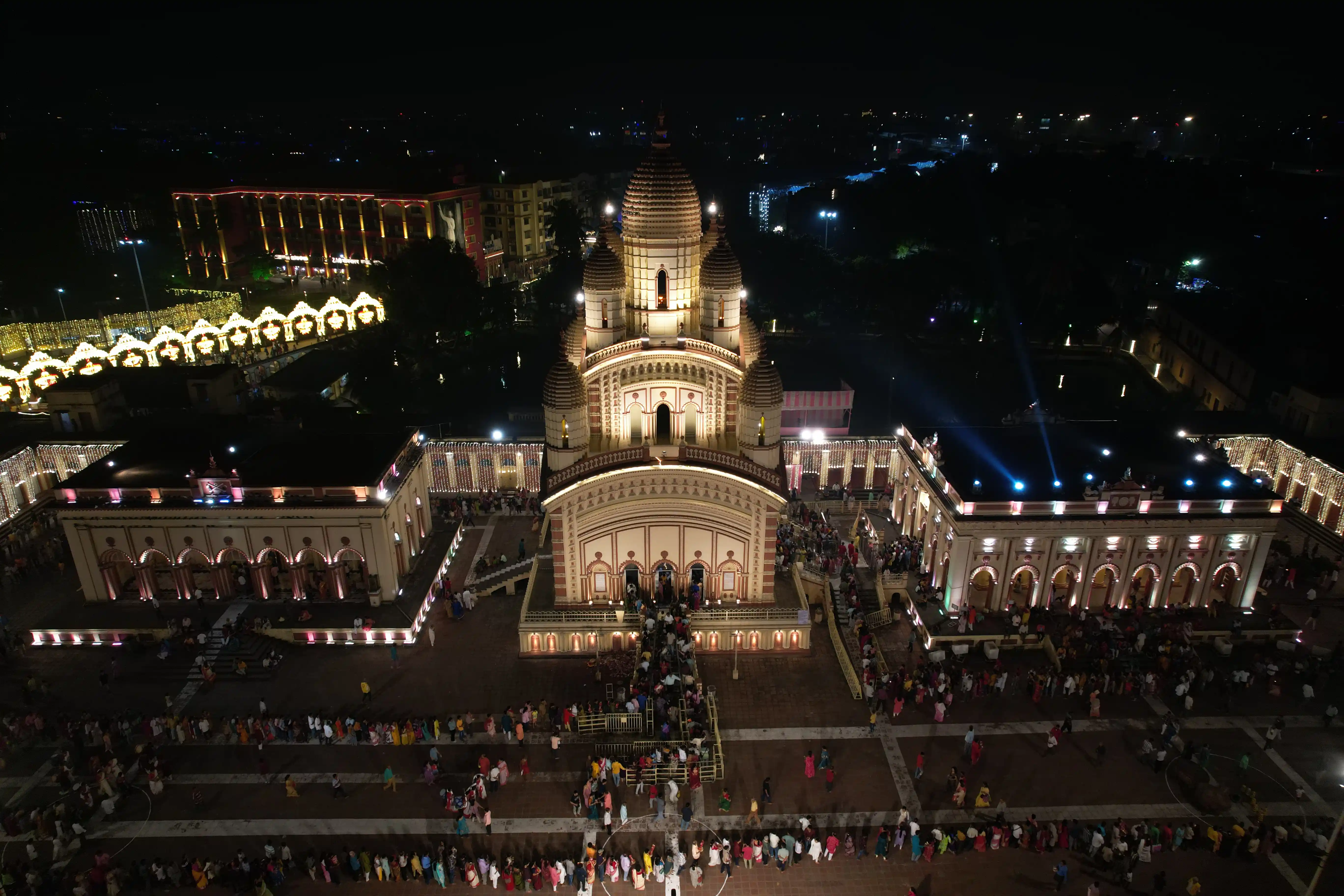 Temple night view image placeholder